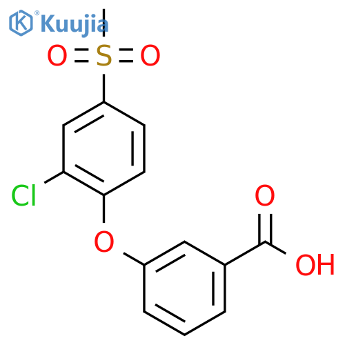 3-[2-Chloro-4-(methylsulphonyl)phenoxy]benzoic acid structure