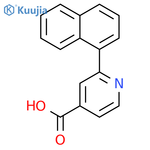 4-Pyridinecarboxylicacid, 2-(1-naphthalenyl)- structure