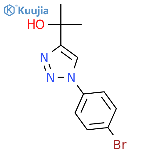 2-(1-(4-Bromophenyl)-1H-1,2,3-triazol-4-yl)propan-2-ol structure