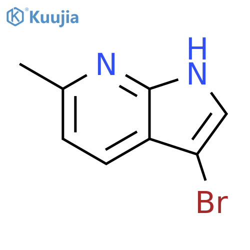 3-Bromo-6-methyl-1H-pyrrolo[2,3-b]pyridine structure