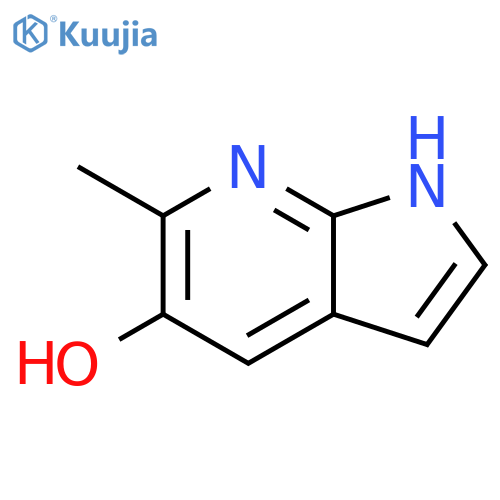 6-methyl-1H-pyrrolo[2,3-b]pyridin-5-ol structure