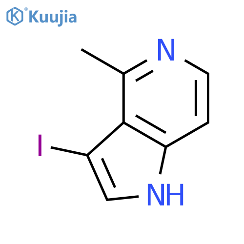 3-Iodo-4-methyl-5-azaindole structure