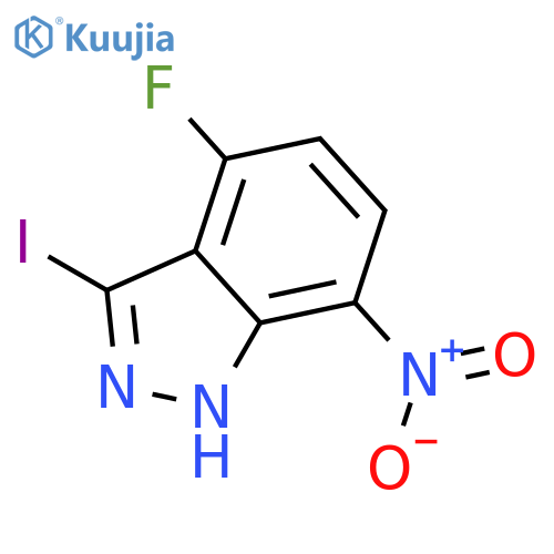 4-Fluoro-3-iodo-7-nitro-indazole structure