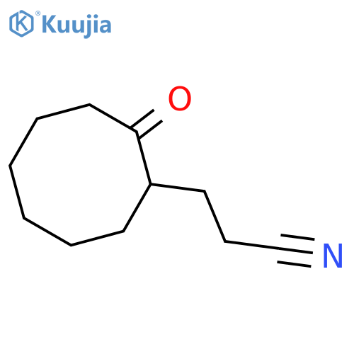 Cyclooctanepropanenitrile, 2-oxo- structure