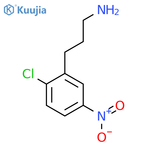 3-(2-chloro-5-nitrophenyl)propan-1-amine structure