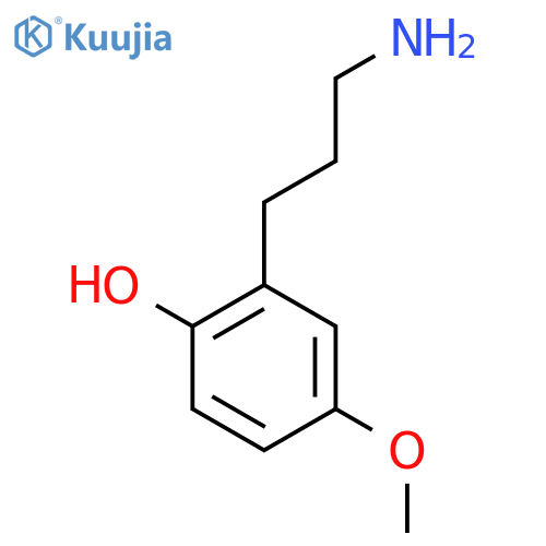 2-(3-aminopropyl)-4-methoxyphenol structure