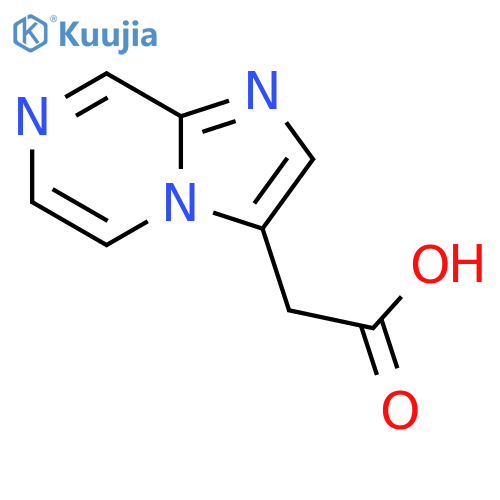 2-{imidazo1,2-apyrazin-3-yl}acetic acid structure