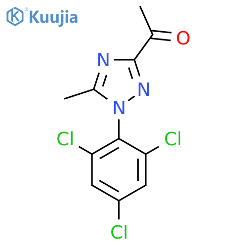 3-Acetyl-1-(2,4,6-trichlorophenyl)-5-methyl-1,2,4-triazole structure