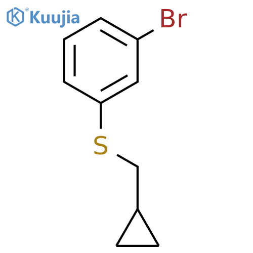 (3-Bromophenyl)(cyclopropylmethyl)sulfane structure