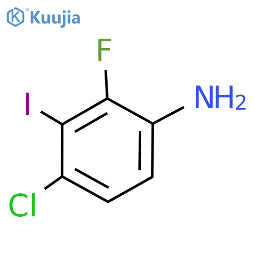 4-Chloro-2-fluoro-3-iodoaniline structure