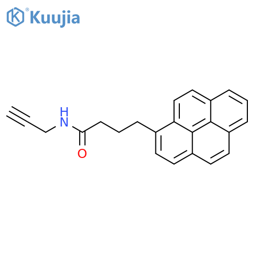 1-Pyrenebutanamide, N-2-propyn-1-yl- structure
