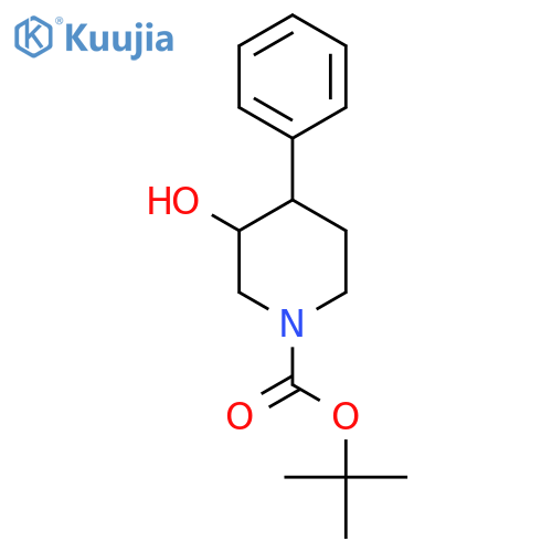 tert-Butyl 3-Hydroxy-4-phenylpiperidine-1-carboxylate structure