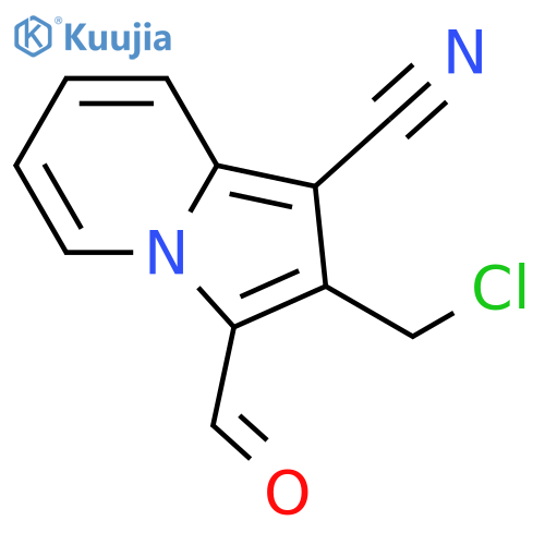 2-(Chloromethyl)-3-formylindolizine-1-carbonitrile structure