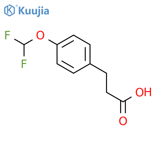 3-4-(Difluoromethoxy)phenylpropanoic Acid structure