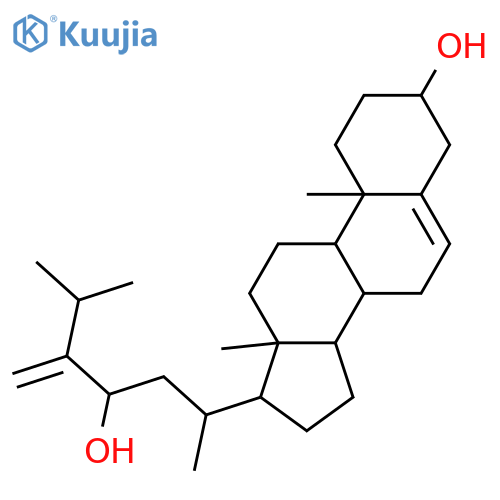 Ergosta-5,24(28)-diene-3,23-diol; (3β,23S)-form structure