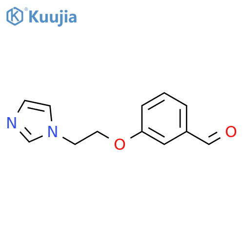 3-2-(1H-Imidazol-1-yl)ethoxybenzaldehyde structure