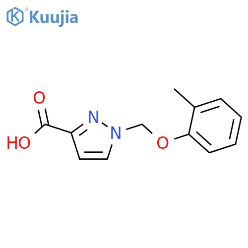 1-(2-Methylphenoxy)methyl-1H-pyrazole-3-carboxylic Acid structure