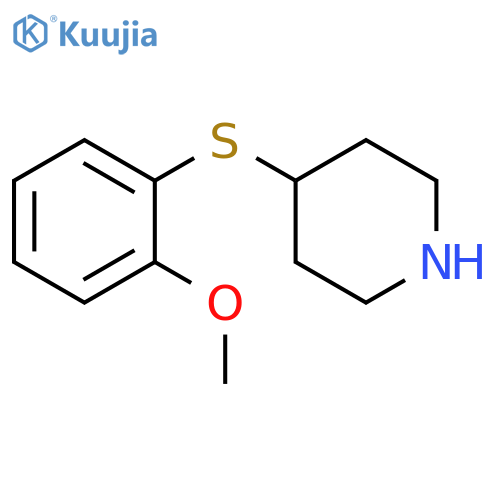 4-[(2-methoxyphenyl)sulfanyl]piperidine structure