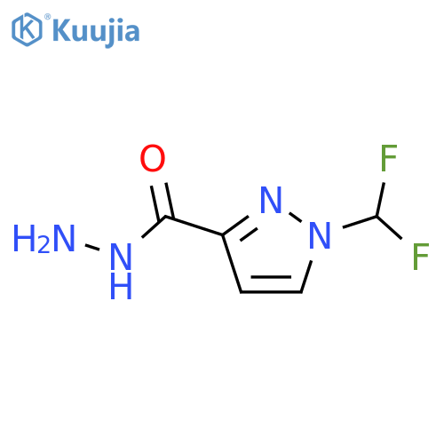 1-(Difluoromethyl)-1H-pyrazole-3-carbohydrazide structure