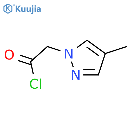 2-(4-methyl-1H-pyrazol-1-yl)acetyl chloride structure