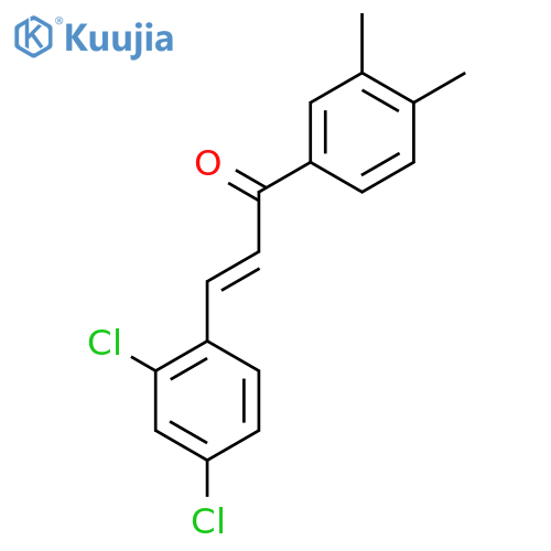 (2E)-3-(2,4-Dichlorophenyl)-1-(3,4-dimethylphenyl)prop-2-en-1-one structure