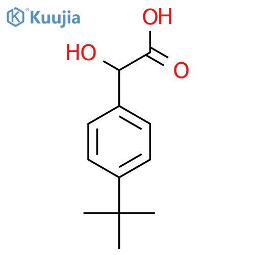2-(4-tert-butylphenyl)-2-hydroxyacetic acid structure