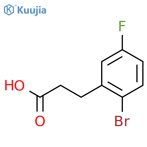 3-(2-Bromo-5-fluorophenyl)propanoic Acid structure