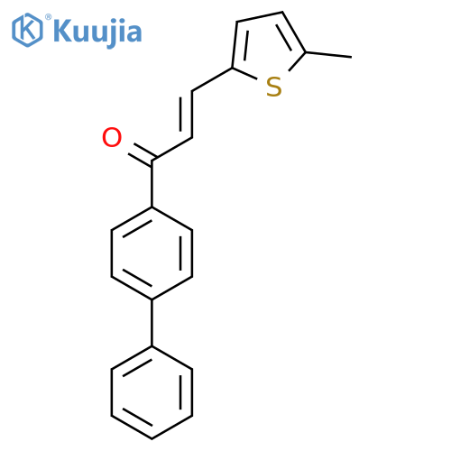 (E)-3-(5-Methylthiophen-2-yl)-1-(4-phenylphenyl)prop-2-en-1-one structure
