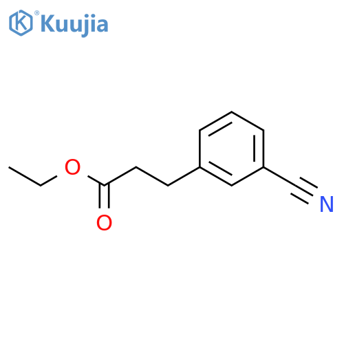 Ethyl 3-(3-cyanophenyl)propanoate structure