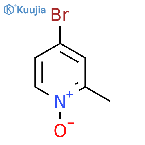4-bromo-2-methylpyridine n-oxide structure