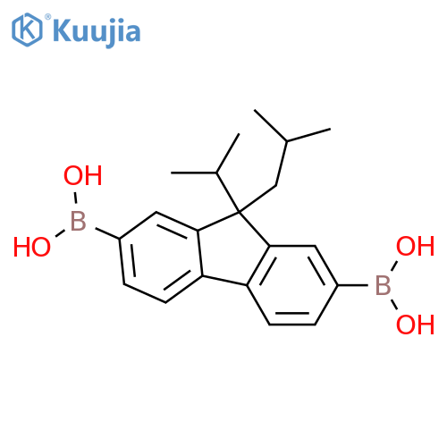 (9-isobutyl-9-isopropyl-9h-fluorene-2,7-diyl)diboronic Acid structure
