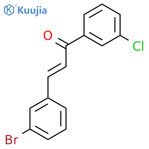 (2E)-3-(3-Bromophenyl)-1-(3-chlorophenyl)prop-2-en-1-one structure
