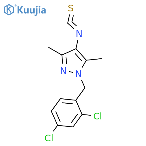 1-(2,4-dichlorophenyl)methyl-4-isothiocyanato-3,5-dimethyl-1H-pyrazole structure