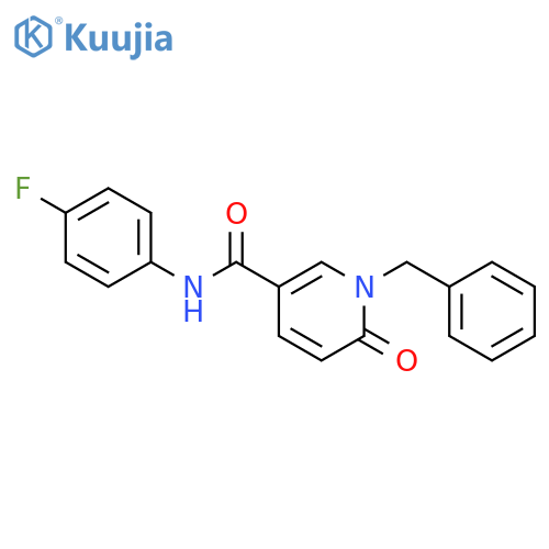 N-(4-acetylphenyl)-1-benzyl-6-oxo-1,6-dihydropyridine-3-carboxamide structure