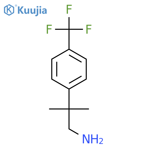 2-methyl-2-4-(trifluoromethyl)phenylpropan-1-amine structure