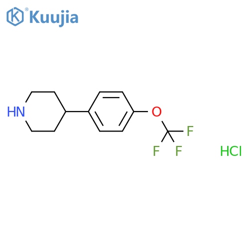4-(4-(Trifluoromethoxy)phenyl)piperidine hydrochloride structure