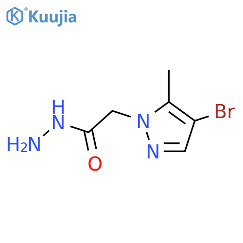 2-(4-bromo-5-methyl-1H-pyrazol-1-yl)acetohydrazide structure