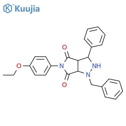1-benzyl-5-(4-ethoxyphenyl)-3-phenyl-octahydropyrrolo[3,4-c]pyrazole-4,6-dione structure