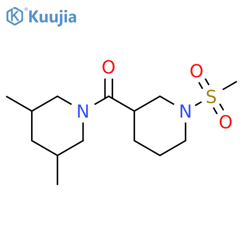 1-(1-methanesulfonylpiperidine-3-carbonyl)-3,5-dimethylpiperidine structure
