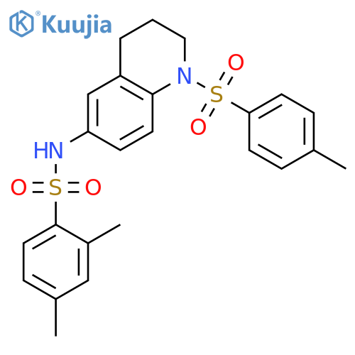 2,4-dimethyl-N-[1-(4-methylbenzenesulfonyl)-1,2,3,4-tetrahydroquinolin-6-yl]benzene-1-sulfonamide structure