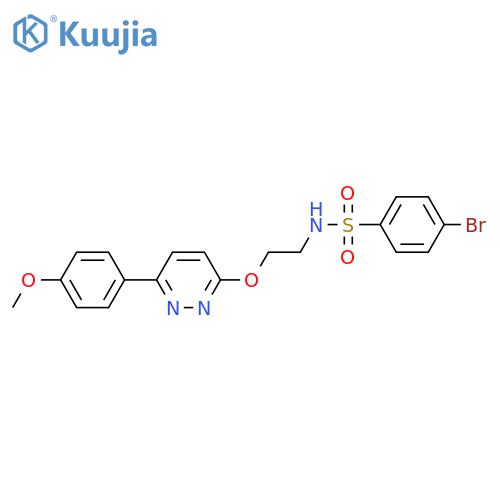 4-bromo-N-(2-{[6-(4-methoxyphenyl)pyridazin-3-yl]oxy}ethyl)benzene-1-sulfonamide structure