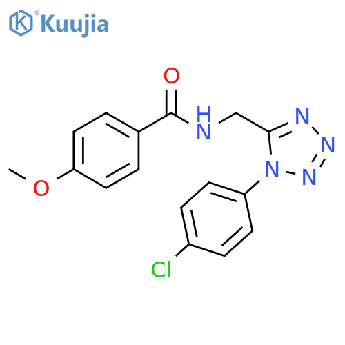 N-{[1-(4-chlorophenyl)-1H-1,2,3,4-tetrazol-5-yl]methyl}-4-methoxybenzamide structure