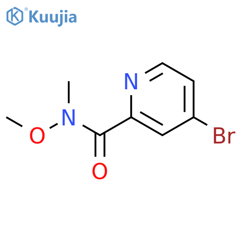 4-Bromo-N-methoxy-N-methylpicolinamide structure
