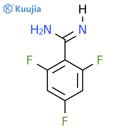 2,4,6-trifluorobenzene-1-carboximidamide structure