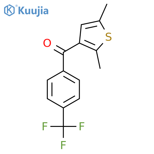 (2,5-Dimethylthiophen-3-YL)-(4-trifluoromethylphenyl)-methanone structure