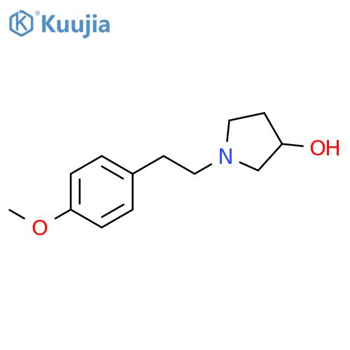 1-[2-(4-methoxyphenyl)ethyl]pyrrolidin-3-ol structure