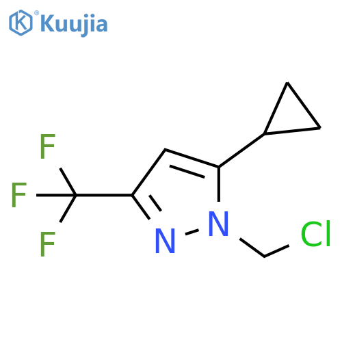 1-(chloromethyl)-5-cyclopropyl-3-(trifluoromethyl)-1h-pyrazole structure