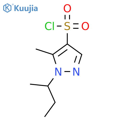 1-(butan-2-yl)-5-methyl-1H-pyrazole-4-sulfonyl chloride structure