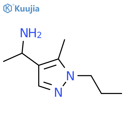 1-(5-methyl-1-propylpyrazol-4-yl)ethanamine structure