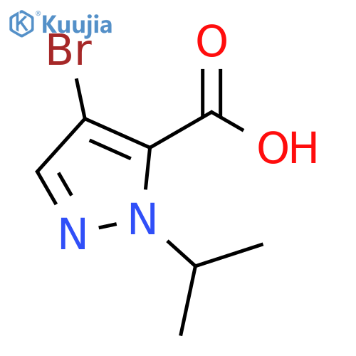 4-bromo-1-(propan-2-yl)-1H-pyrazole-5-carboxylic acid structure